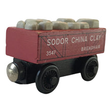 Cargar imagen en el visor de la galería, 1997 Ferrocarril de madera Red Sodor China Clay Car
